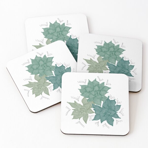 Item preview, Abstract succulents designed and sold by RandiMullins.