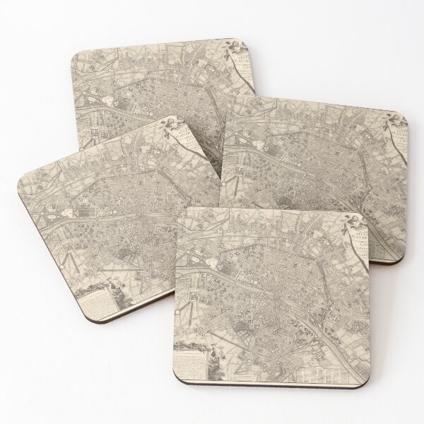 Item preview, Old map of Paris 1735 designed and sold by coolshitba.