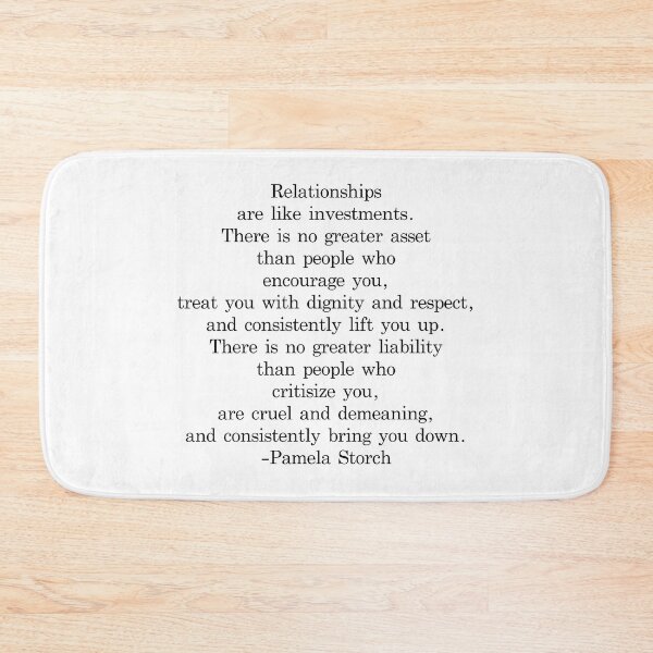 Item preview, Relationships are Like Investments Quote designed and sold by Pamela Storch.