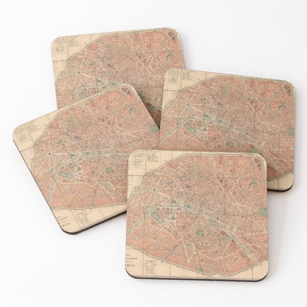 Item preview, Old map of Paris 1878 designed and sold by coolshitba.