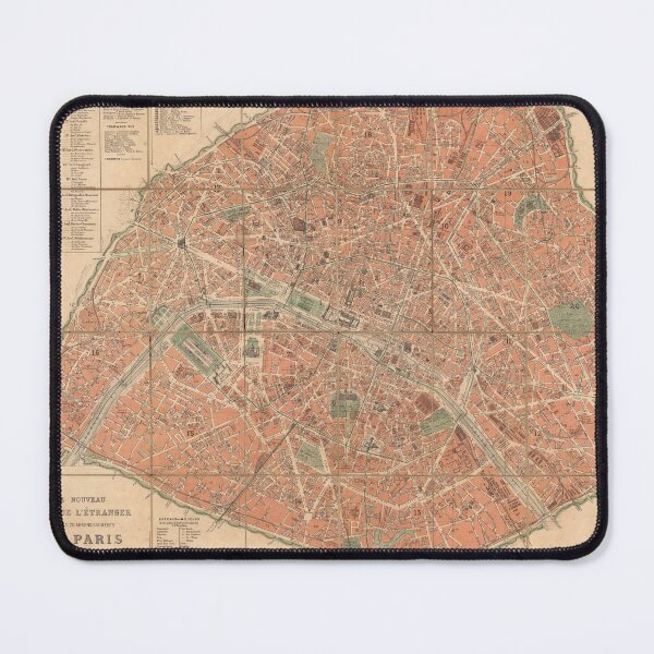 Item preview, Old map of Paris 1878 designed and sold by coolshitba.