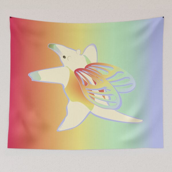 Item preview, anteater tamandua rainbow fairy wings designed and sold by MiraNomegusta.