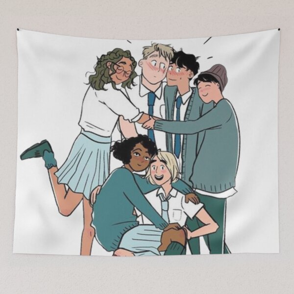 Item preview, Heartstopper friends cartoon designed and sold by JaimyE.