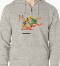 Distressed sushi Zipped Hoodie