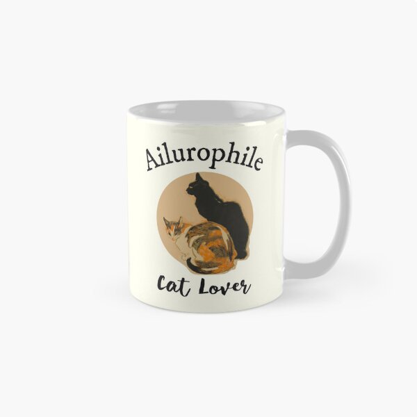 Item preview, Ailurophile Nerd Word for Cat Lover Vintage Cat Art designed and sold by IceCreamMuseum.