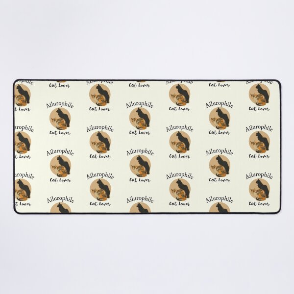 Item preview, Ailurophile Nerd Word for Cat Lover Vintage Cat Art designed and sold by IceCreamMuseum.