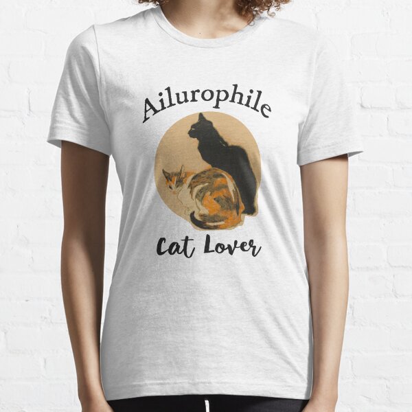 Aperçu de l'œuvre Ailurophile Nerd Word pour les amoureux des chats Art de chat vintage créée et vendue par IceCreamMuseum.