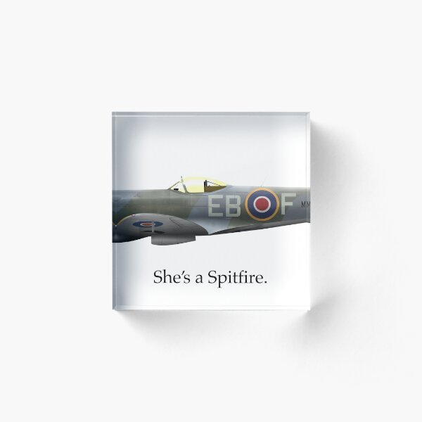 She's a Spitfire Acrylic Block