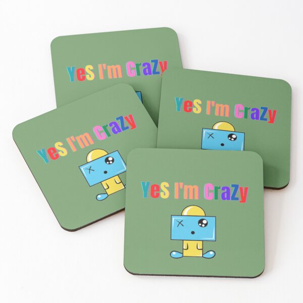 Item preview, yes I am crazy designed and sold by Rozita Rozy.