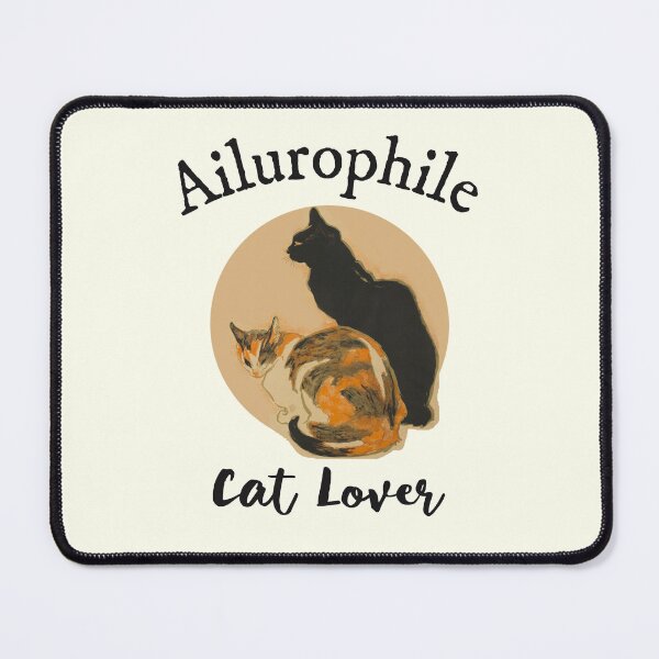 Item preview, Ailurophile Nerd Word for Cat Lover Vintage Cat Art designed and sold by IceCreamMuseum.
