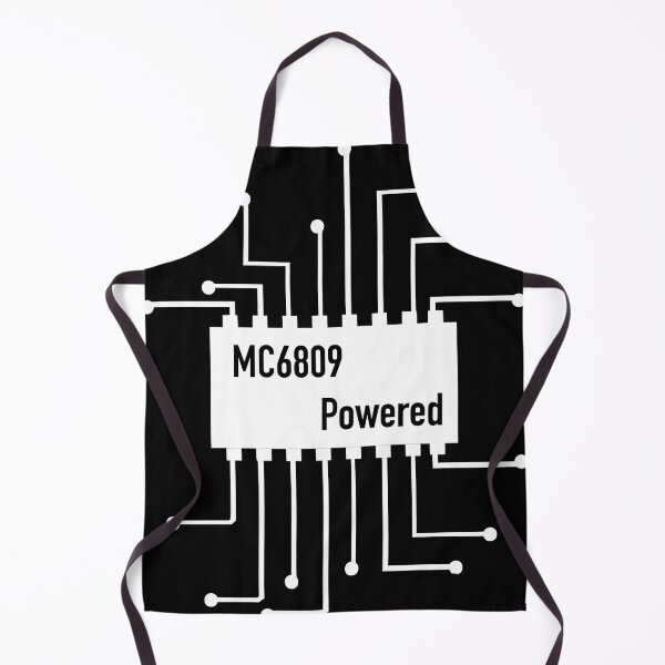 Item preview, 6809 Powered stylized chip (White Design) designed and sold by softwareguru.