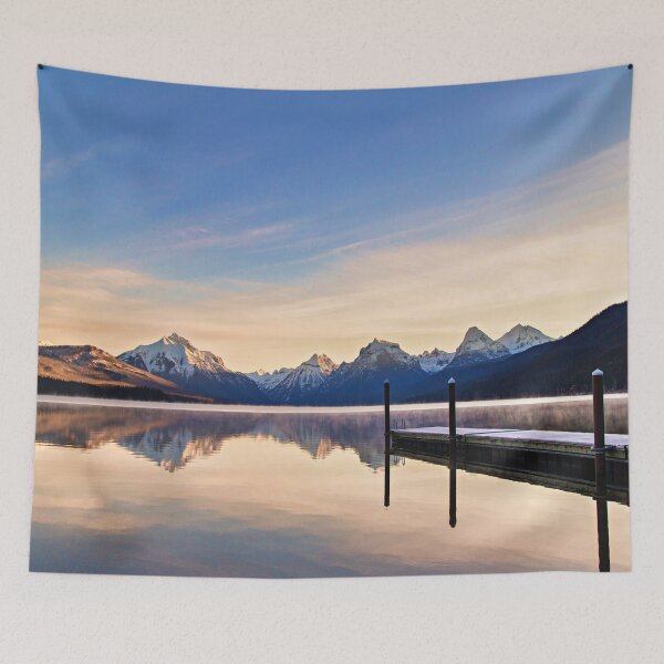 Item preview, Public Dock Lake Photography - Sunrise designed and sold by Tjokko-chan.