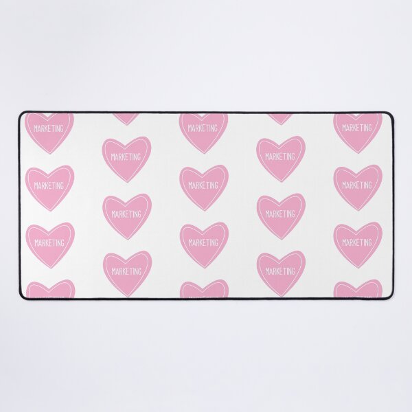 Vista previa del artículo con la obra «Corazón de marketing», diseñado y vendido por teesaurus.