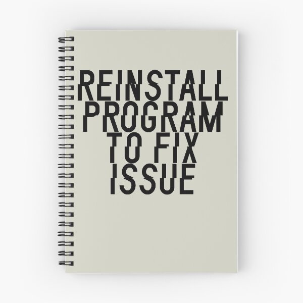 Item preview, Reinstall Program To Fix Issue - Glitched Black Text designed and sold by Chubuter.