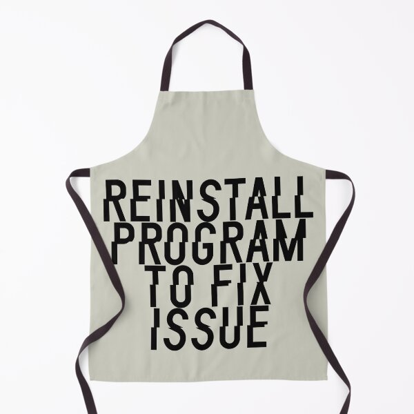 Item preview, Reinstall Program To Fix Issue - Glitched Black Text designed and sold by Chubuter.