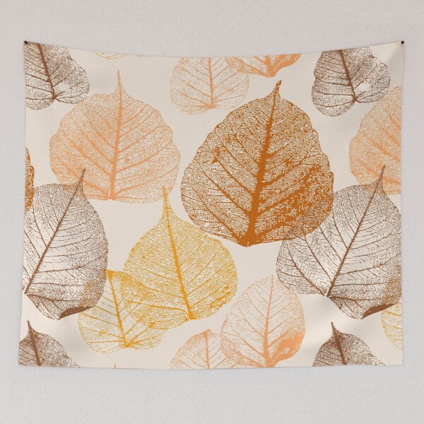 Item preview, Large Brown Leaves Seamless Pattern designed and sold by silviaol.