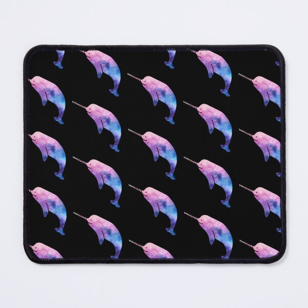 Item preview, adorable narwhal cartoon with purple and blue space design designed and sold by Zevy-Darling.