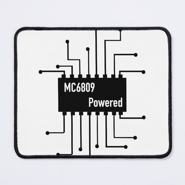 Item preview, 6809 Powered stylized chip (Black Design) designed and sold by softwareguru.