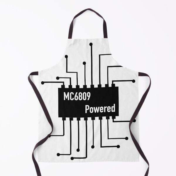 Item preview, 6809 Powered stylized chip (Black Design) designed and sold by softwareguru.