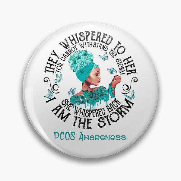 Item preview, Black Girl Fighter Strong I Am The Storm PCOS Awareness designed and sold by Mnrshirley.