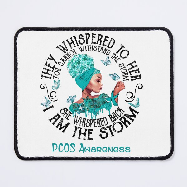 Item preview, Black Girl Fighter Strong I Am The Storm PCOS Awareness designed and sold by Mnrshirley.