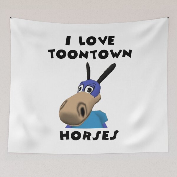 Item preview, I Love Toontown Horses designed and sold by TooningAround.