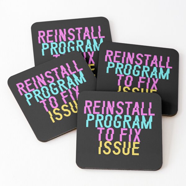 Item preview, Reinstall Program To Fix Issue - Glitched Color Text designed and sold by Chubuter.