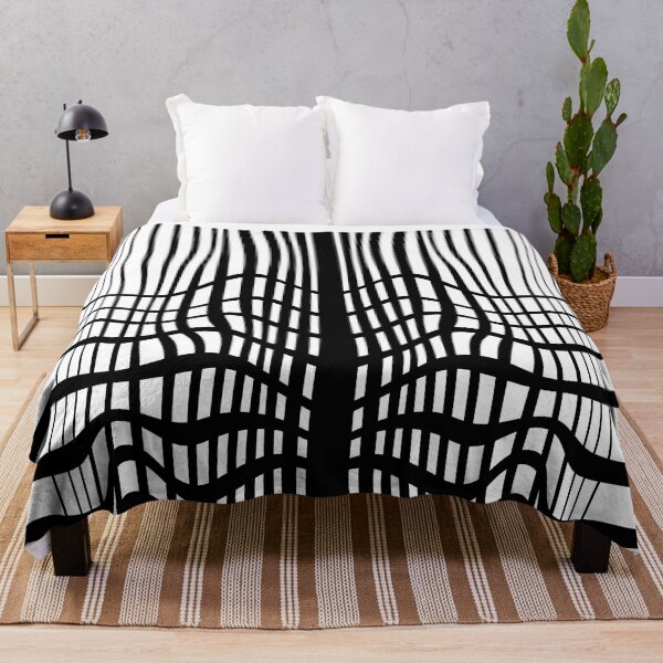 Item preview, Black and White Pattern Abstract Stripes designed and sold by ravenxous.