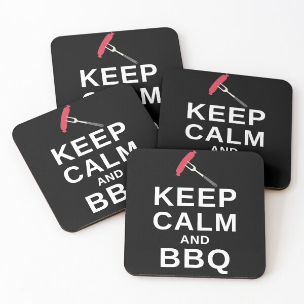 Item preview, Keep Calm and BBQ - Funny BBQ designed and sold by MacAndMoose.