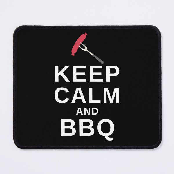 Item preview, Keep Calm and BBQ - Funny BBQ designed and sold by MacAndMoose.