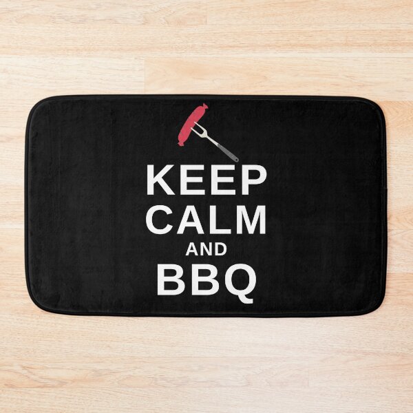 Item preview, Keep Calm and BBQ - Funny BBQ designed and sold by MacAndMoose.