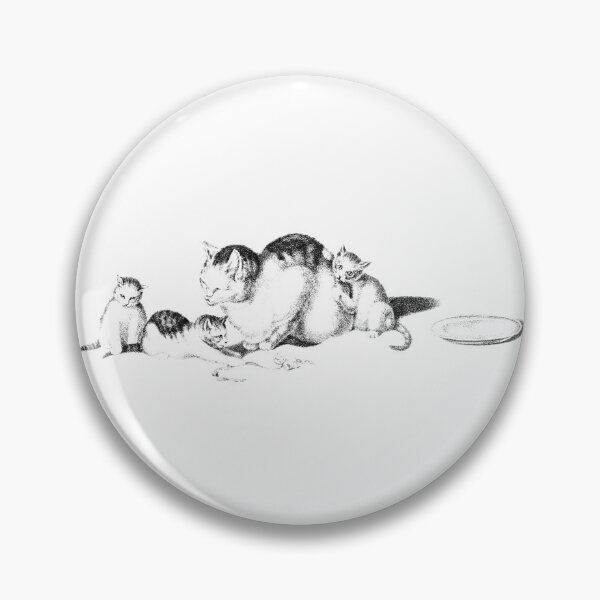 Item preview, Domesticated Napping Cat and Playful Kittens: Illustration By Gottfried Mind, The Raphael of Cats 1768-1814 designed and sold by TeachUrb.