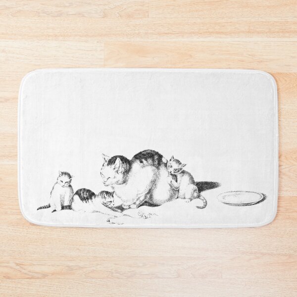 Item preview, Domesticated Napping Cat and Playful Kittens: Illustration By Gottfried Mind, The Raphael of Cats 1768-1814 designed and sold by TeachUrb.