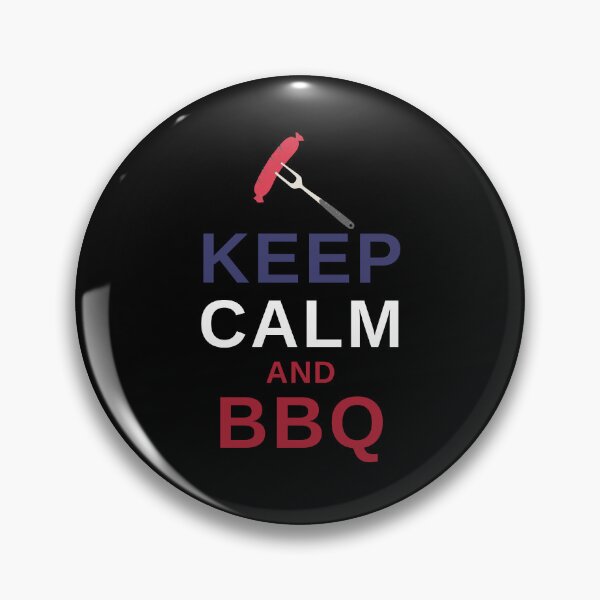 Item preview, Keep Calm and BBQ - Funny BBQ designed and sold by MacAndMoose.