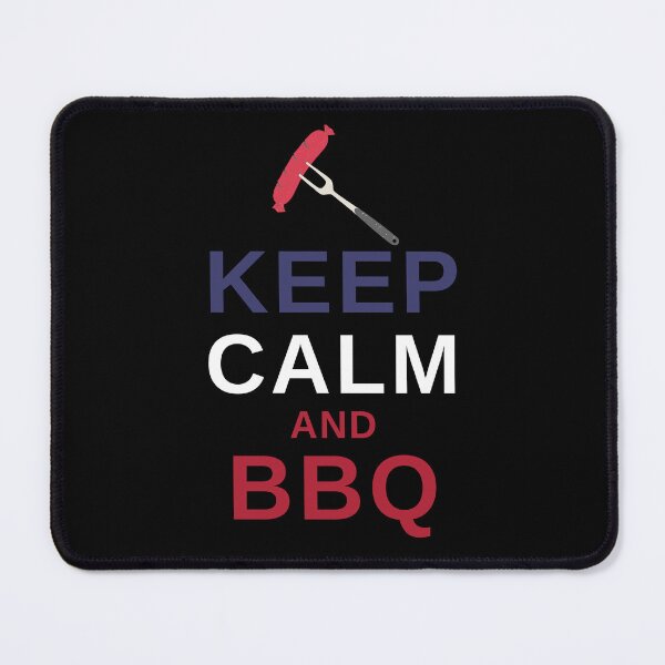 Item preview, Keep Calm and BBQ - Funny BBQ designed and sold by MacAndMoose.