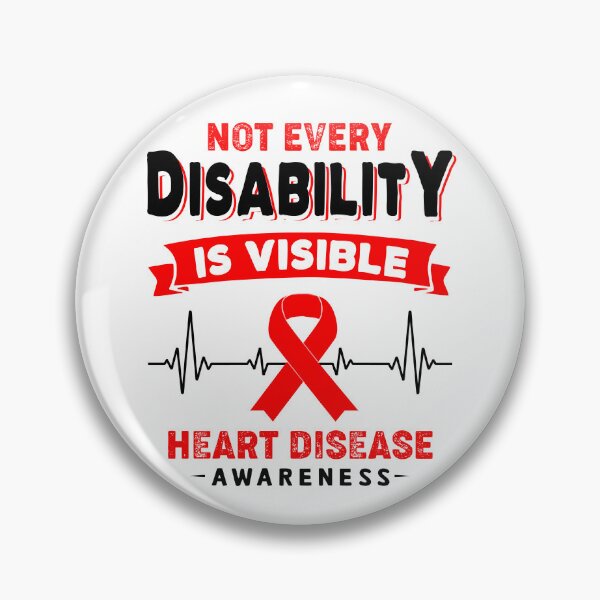 Item preview, Heart Disease Awareness - Not Every Heart Disease Is Visible designed and sold by RidnerStore.