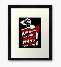 WESLEY CRANE - DON'T BLINK Framed Print