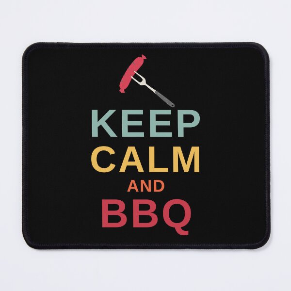 Item preview, Keep Calm and BBQ - Funny BBQ designed and sold by MacAndMoose.