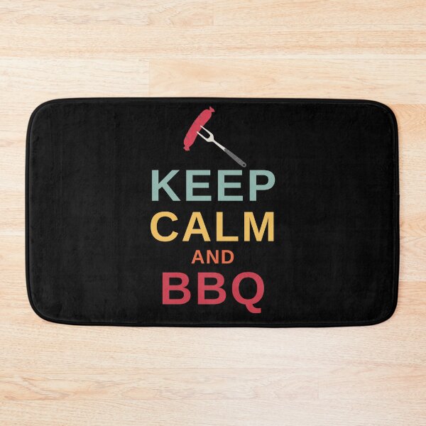 Item preview, Keep Calm and BBQ - Funny BBQ designed and sold by MacAndMoose.