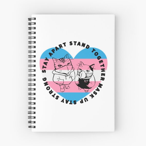 Item preview, Stay Strong: Trans Pride Cats Heart designed and sold by Violet Blue®.