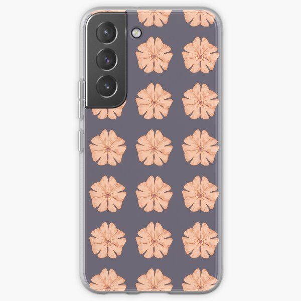 Simple Seamless Floral Pattern_Purple Samsung Galaxy Soft Case