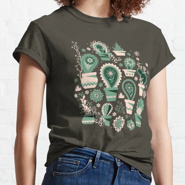 Paisley succulents Classic T-Shirt