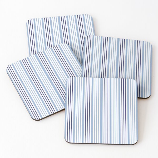 Item preview, Vertical Blue and White Striped designed and sold by OutcastBrain.