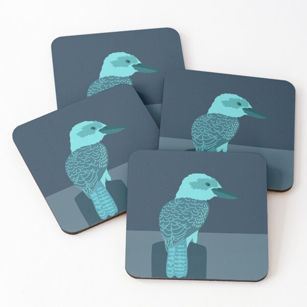 Item preview, Australian Kookaburra Turquoise Illustration designed and sold by Digitaldingo.