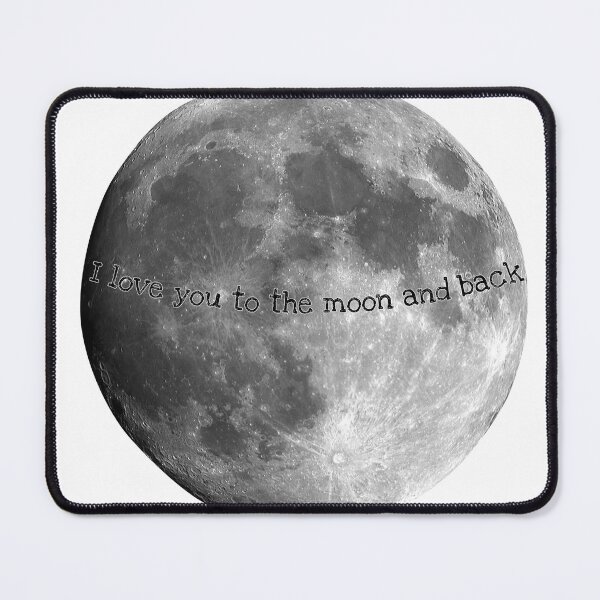 Item preview, Moon Sticker "I love you to the moon and back" designed and sold by itsmemaytal.