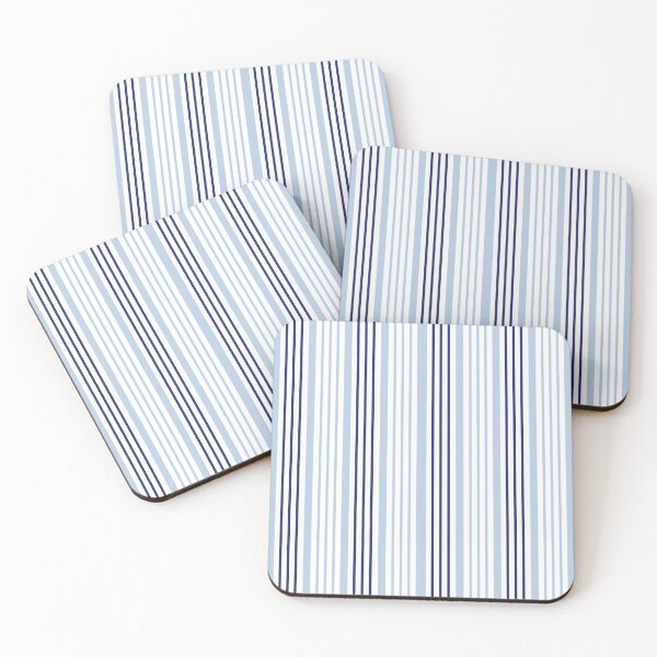 Item preview, Vertical Blue and White Striped designed and sold by OutcastBrain.