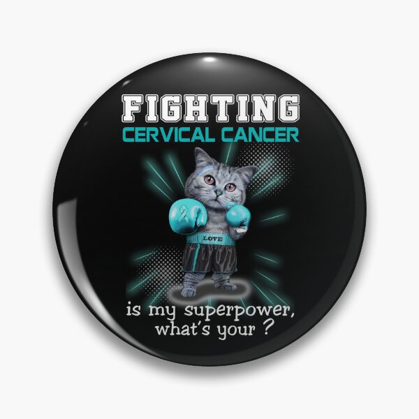 Item preview, Funny Cat Fighting Cervical Cancer Is My Superpower What's Your designed and sold by Kohend.