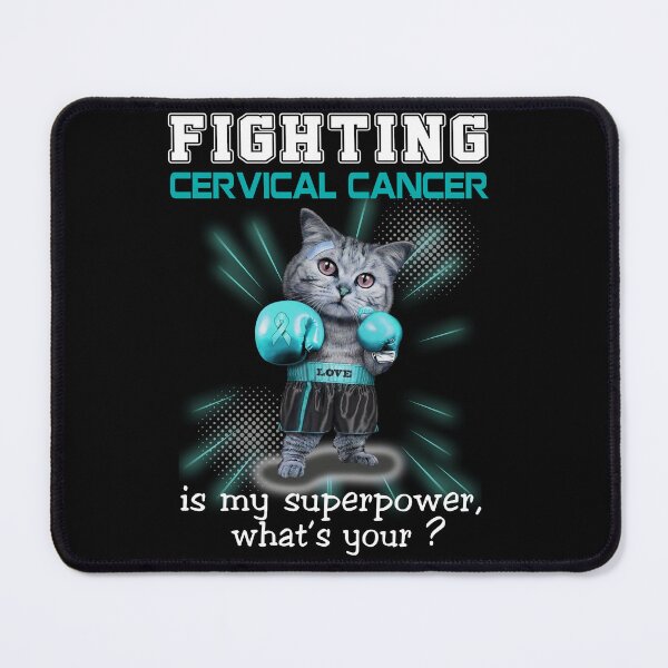 Item preview, Funny Cat Fighting Cervical Cancer Is My Superpower What's Your designed and sold by Kohend.