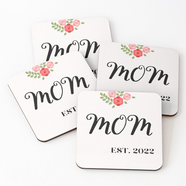 Item preview, mothers day MOM established 2022, new mom ,with flowers designed and sold by DoloresAlaire.