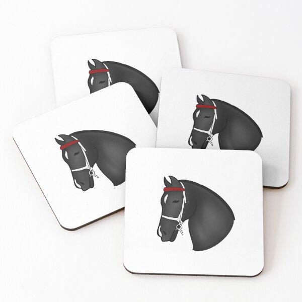 Item preview, Black and Grey Morgan with Red Browband designed and sold by theaadesigns.